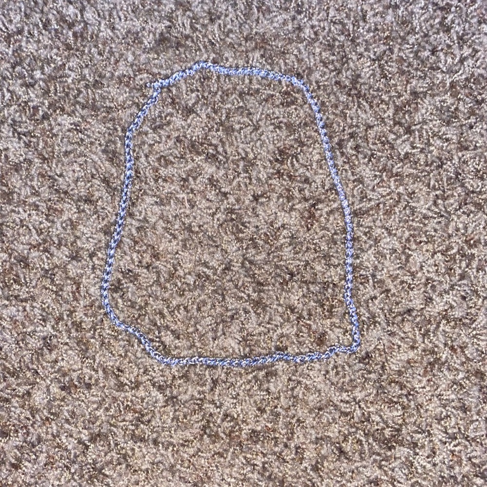 silver chain from shein. worn once